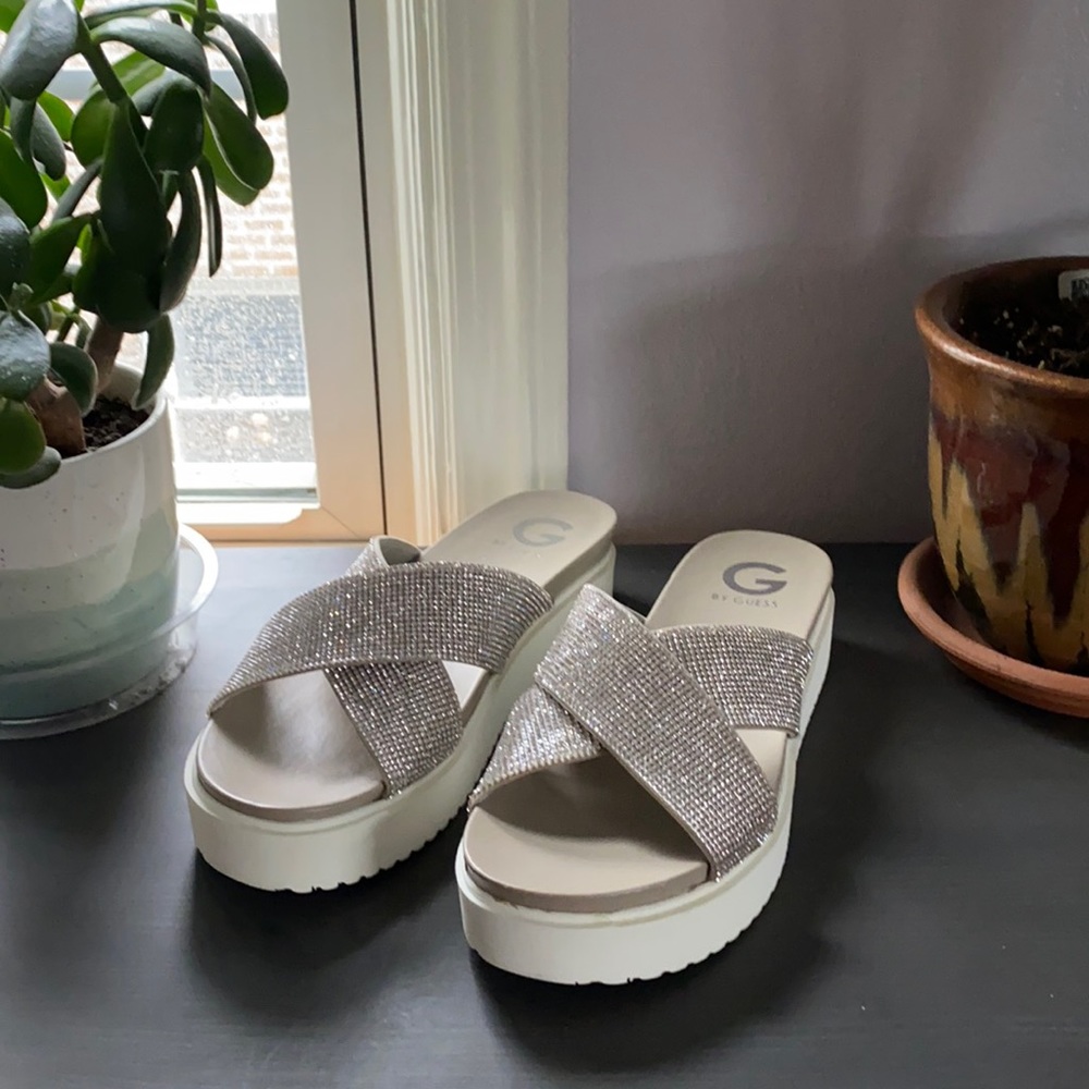 Guess Rhinestone Sandals